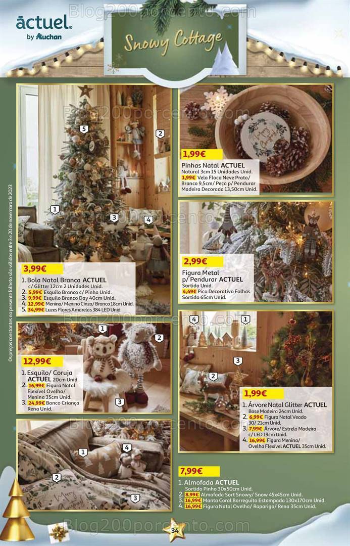 Antevisão Folheto AUCHAN Natal + Promoções de 3 a 20 novembro