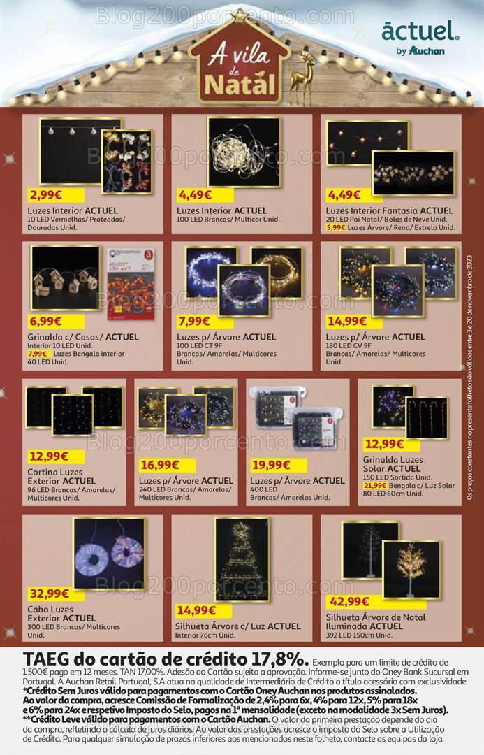Antevisão Folheto AUCHAN Natal + Promoções de 3 a 20 novembro