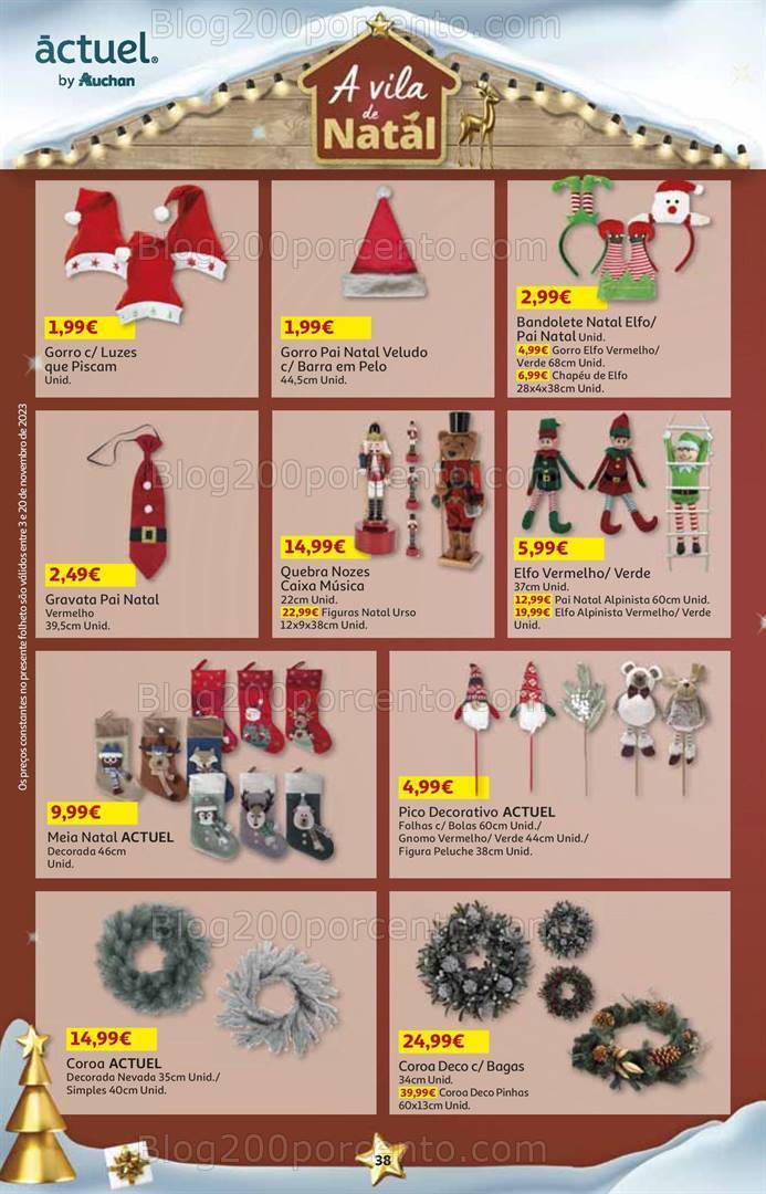 Antevisão Folheto AUCHAN Natal + Promoções de 3 a 20 novembro