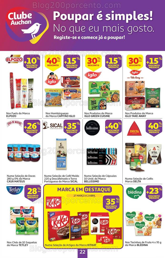 Antevisão Folheto AUCHAN Páscoa Promoções de 27 março a 10 abril