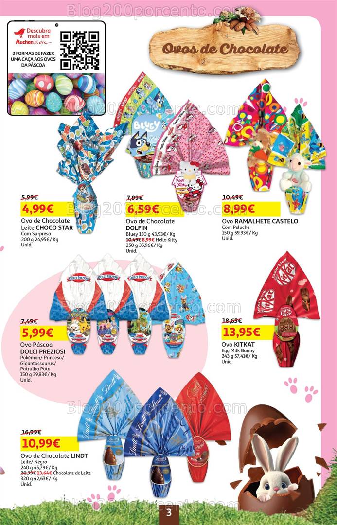 Antevisão Folheto AUCHAN Páscoa Promoções de 27 março a 10 abril