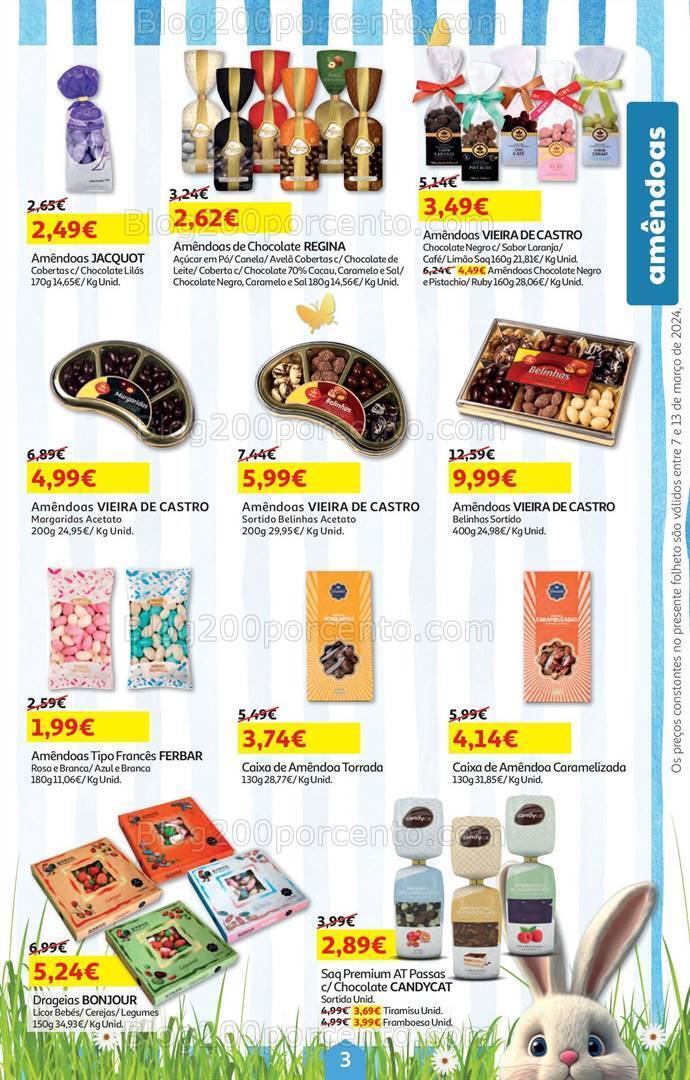 Antevisão Folheto AUCHAN Páscoa Promoções de 7 a 13 março