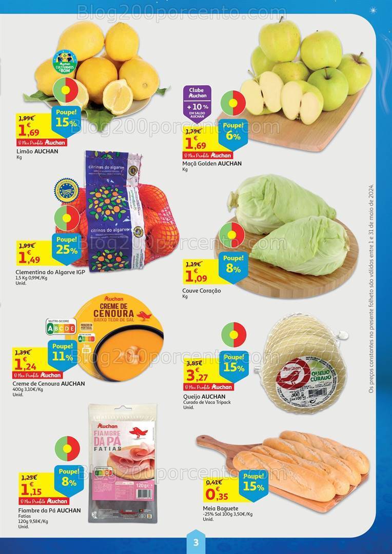 Antevisão Folheto AUCHAN Preços Congelados Promoções de 1 a 31 maio