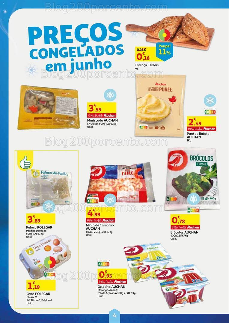 Antevisão Folheto AUCHAN Cabaz da Poupança Promoções de 1 a 30 junho