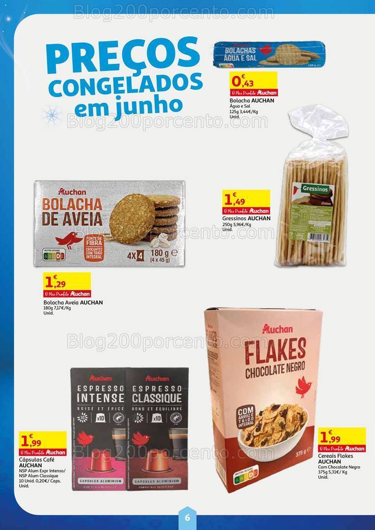 Antevisão Folheto AUCHAN Cabaz da Poupança Promoções de 1 a 30 junho