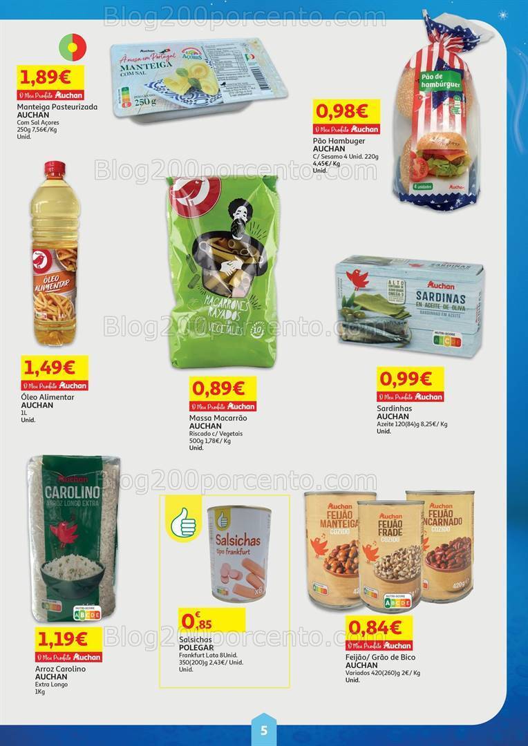 Antevisão Folheto AUCHAN Preços Congelados Promoções de 1 a 31 julho