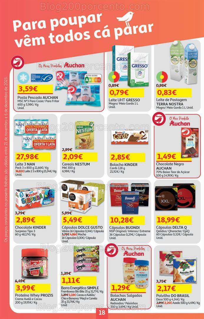Antevisão Folheto AUCHAN Presentes de Natal + Promoções de 21 novembro a 6 dezembro
