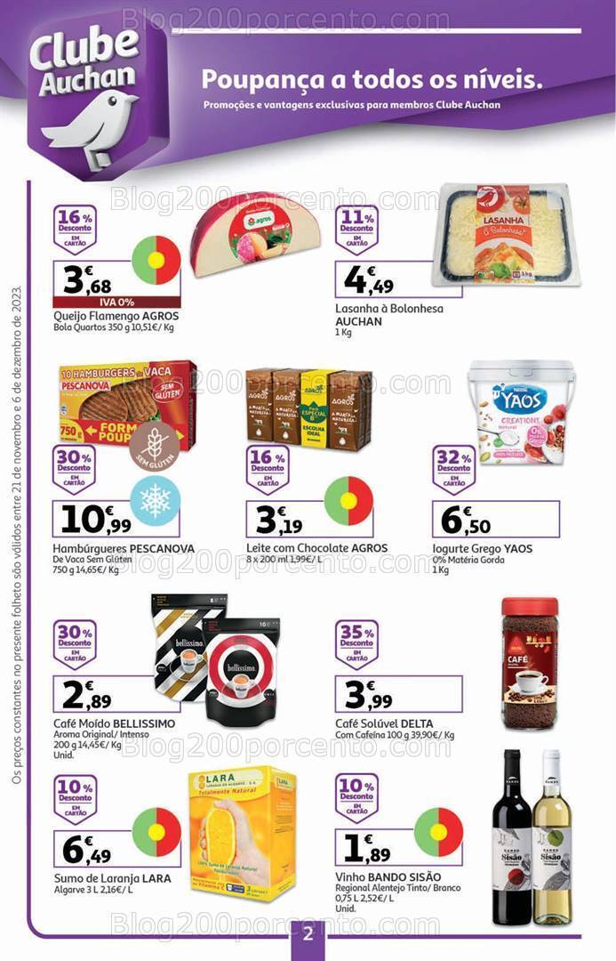 Antevisão Folheto AUCHAN Presentes de Natal + Promoções de 21 novembro a 6 dezembro