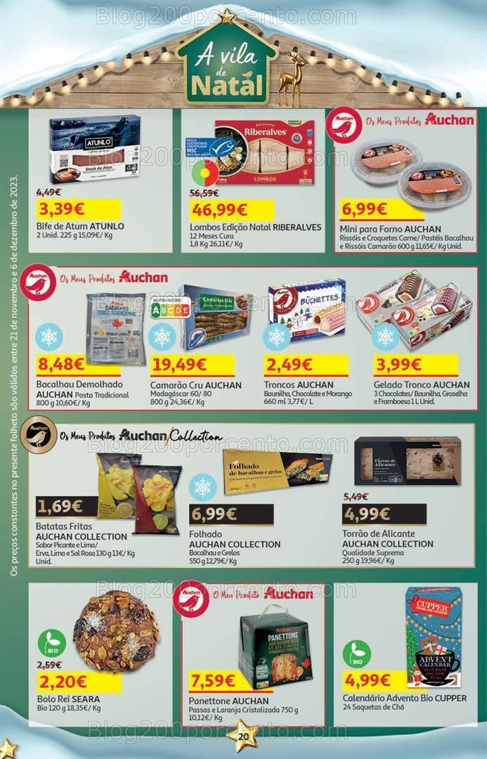Antevisão Folheto AUCHAN Presentes de Natal + Promoções de 21 novembro a 6 dezembro