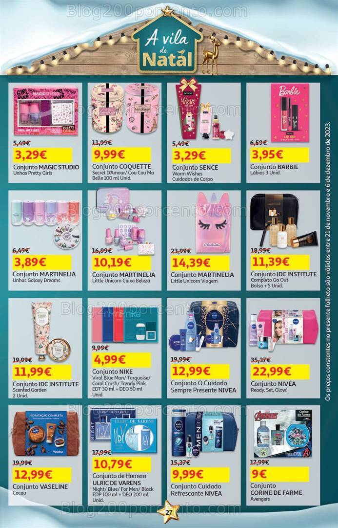 Antevisão Folheto AUCHAN Presentes de Natal + Promoções de 21 novembro a 6 dezembro