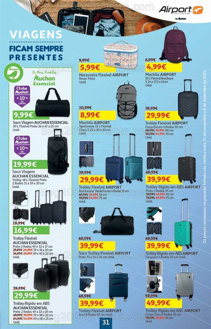 Antevisão Folheto AUCHAN Presentes de Natal + Promoções de 21 novembro a 6 dezembro