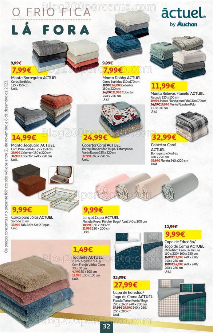 Antevisão Folheto AUCHAN Presentes de Natal + Promoções de 21 novembro a 6 dezembro