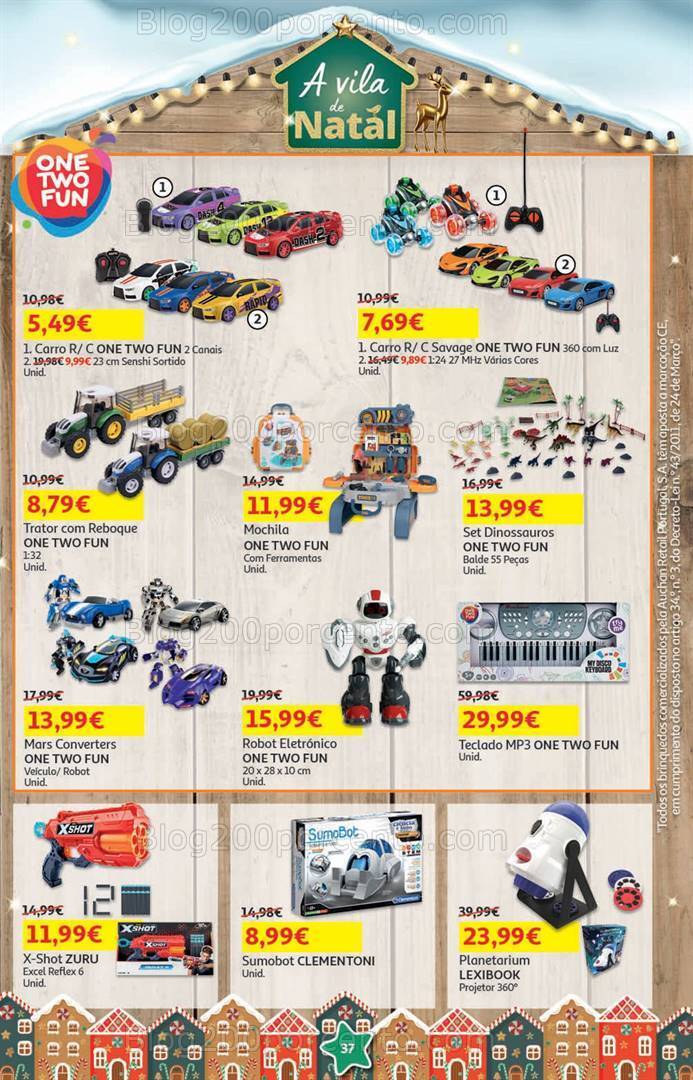 Antevisão Folheto AUCHAN Presentes de Natal + Promoções de 21 novembro a 6 dezembro