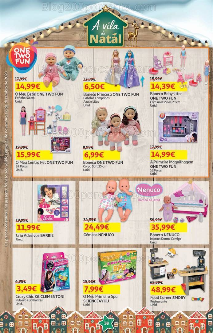 Antevisão Folheto AUCHAN Presentes de Natal + Promoções de 21 novembro a 6 dezembro