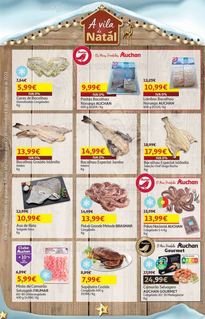 Antevisão Folheto AUCHAN Presentes de Natal + Promoções de 21 novembro a 6 dezembro