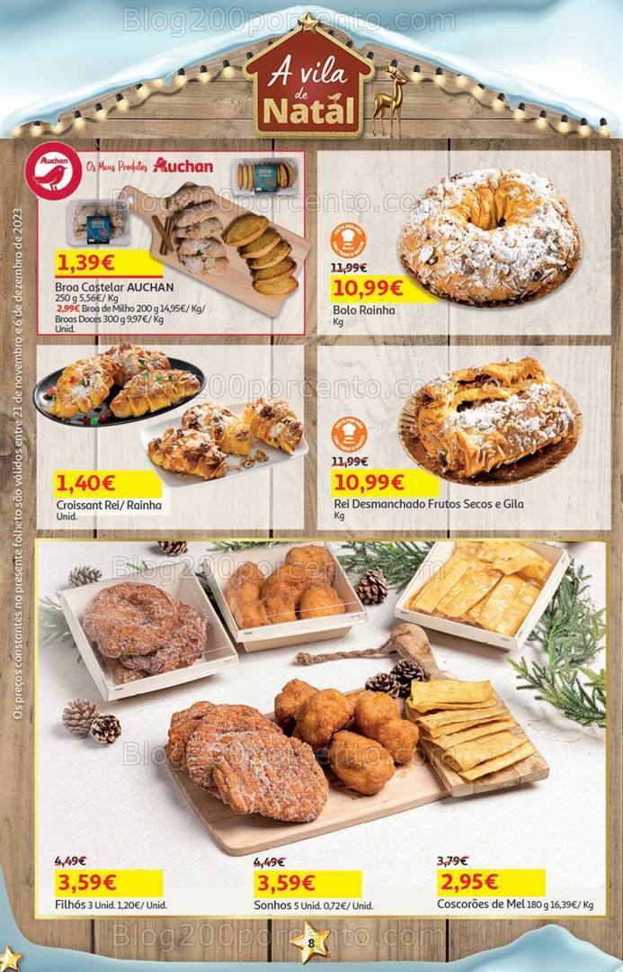 Antevisão Folheto AUCHAN Presentes de Natal + Promoções de 21 novembro a 6 dezembro