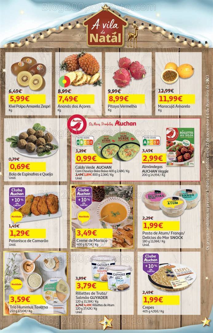 Antevisão Folheto AUCHAN Presentes de Natal + Promoções de 21 novembro a 6 dezembro
