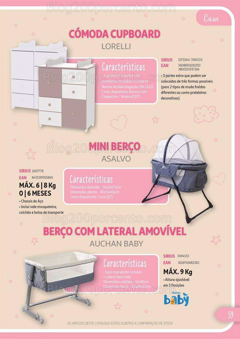 Antevisão Catálogo AUCHAN Puericultura até 31 dezembro 2024