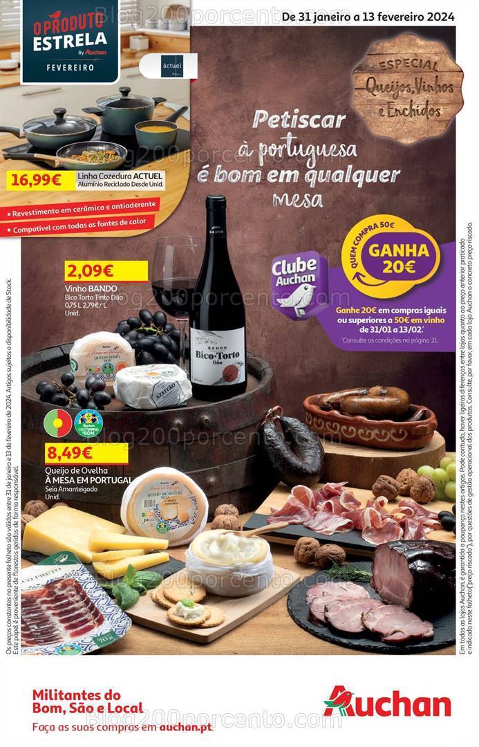 Antevisão Folheto AUCHAN Promoções de 31 janeiro a 13 fevereiro
