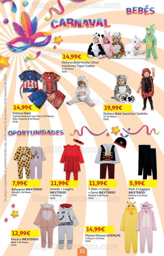 Antevisão Folheto AUCHAN Carnaval Promoções de 31 janeiro a 13 fevereiro