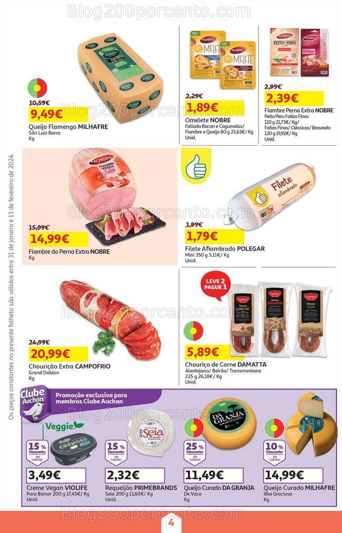 Antevisão Folheto AUCHAN Promoções de 31 janeiro a 13 fevereiro