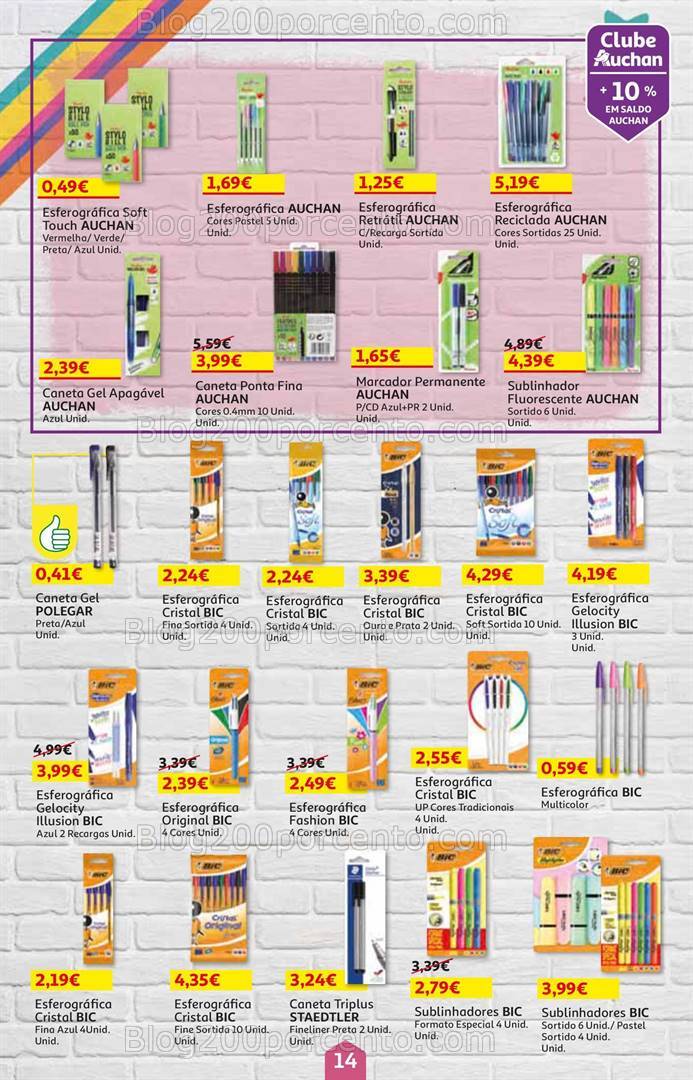 Antevisão Folheto AUCHAN Promoções + Regresso às Aulas - 21 agosto a 4 setembro