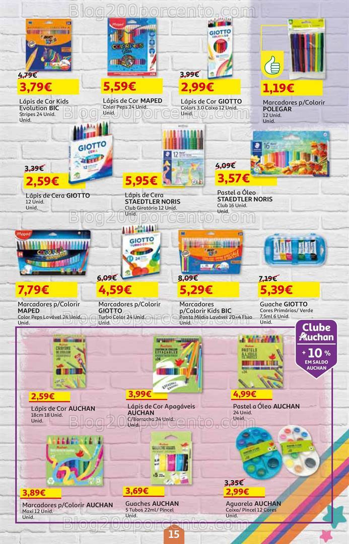 Antevisão Folheto AUCHAN Promoções + Regresso às Aulas - 21 agosto a 4 setembro