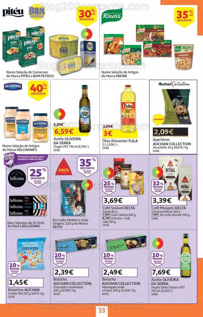 Antevisão Folheto AUCHAN Promoções + Regresso às Aulas - 6 a 20 agosto
