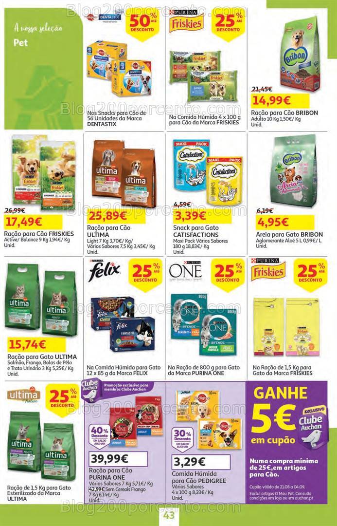 Antevisão Folheto AUCHAN Promoções + Regresso às Aulas - 6 a 20 agosto