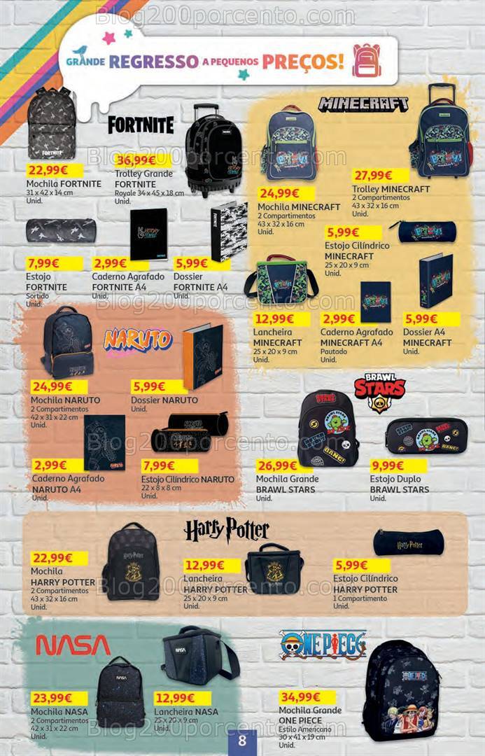 Antevisão Folheto AUCHAN Promoções + Regresso às Aulas - 6 a 20 agosto