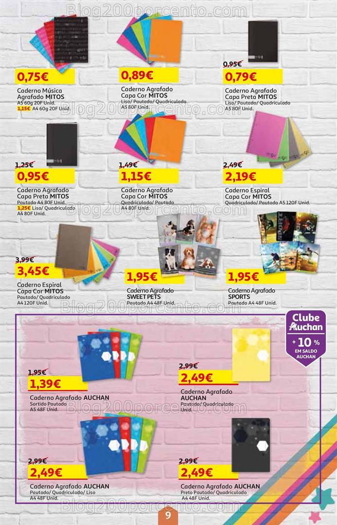 Antevisão Folheto AUCHAN Promoções + Regresso às Aulas - 21 agosto a 4 setembro