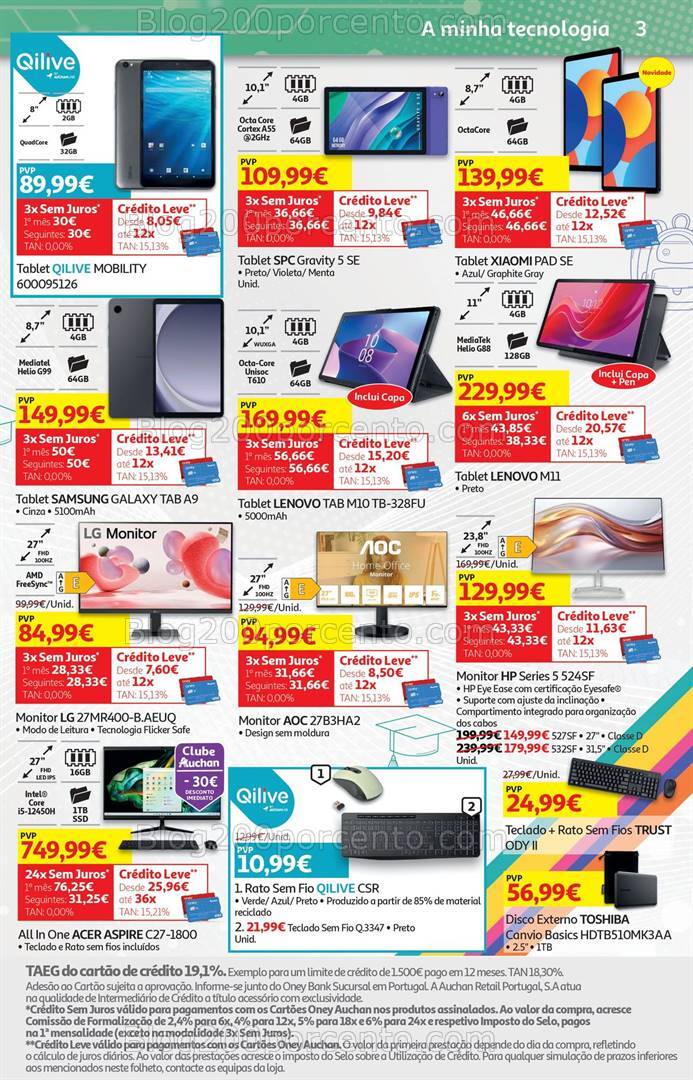 Antevisão Folheto AUCHAN Tecnologia + Regresso às Aulas - 23 agosto a 18 setembro