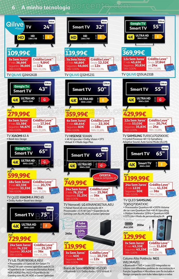 Antevisão Folheto AUCHAN Tecnologia + Regresso às Aulas - 23 agosto a 18 setembro