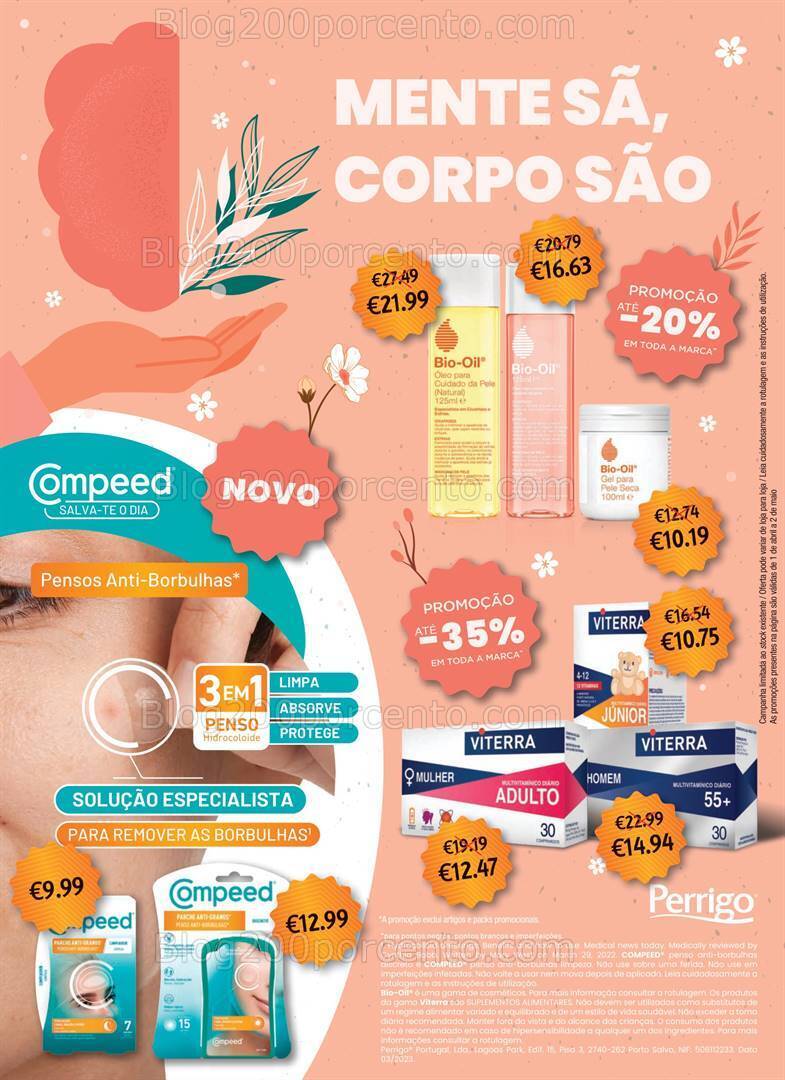Antevisão Folheto AUCHAN Saúde e Bem-Estar Promoções de 1 abril a 2 maio