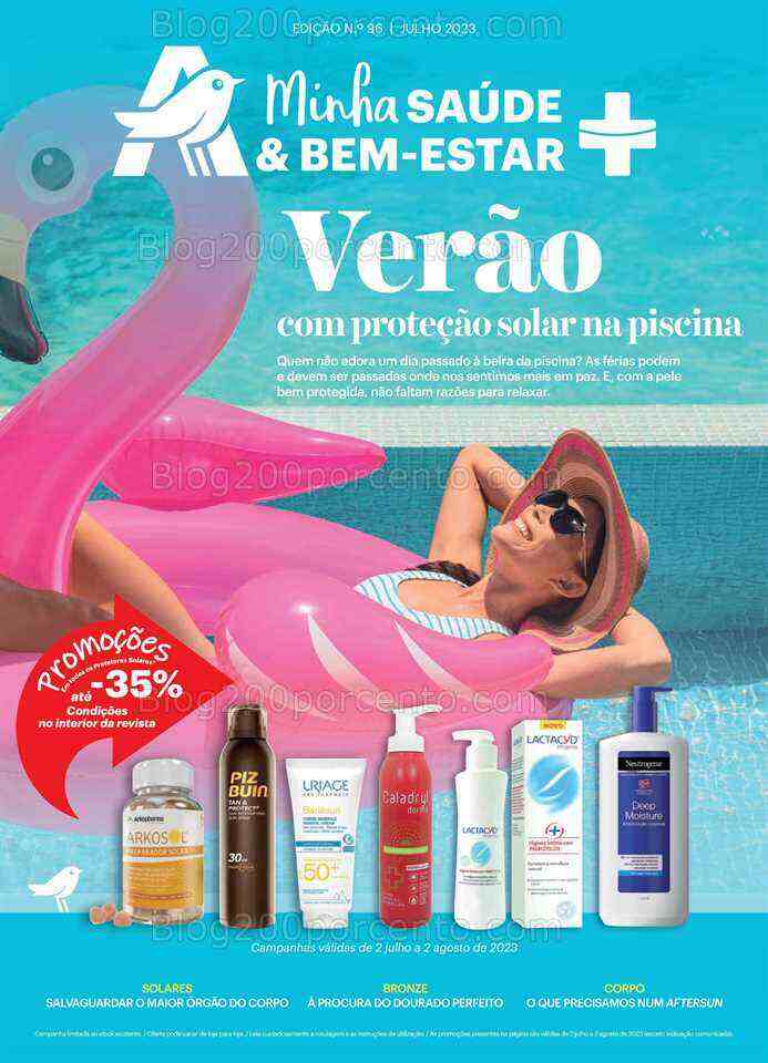 Antevisão Folheto AUCHAN Saúde e Bem Estar Promoções de 2 julho a 2 agosto