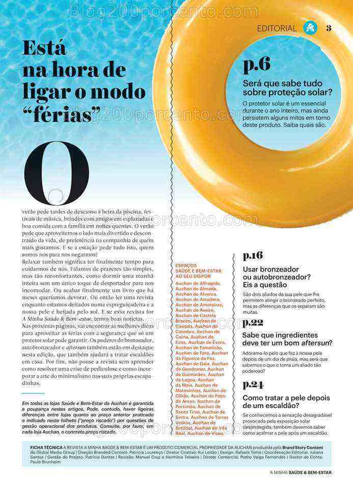 Antevisão Folheto AUCHAN Saúde e Bem Estar Promoções de 2 julho a 2 agosto