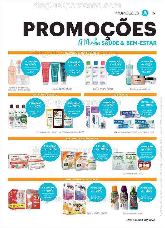 Antevisão Folheto AUCHAN Saúde e Bem Estar Promoções de 2 julho a 2 agosto