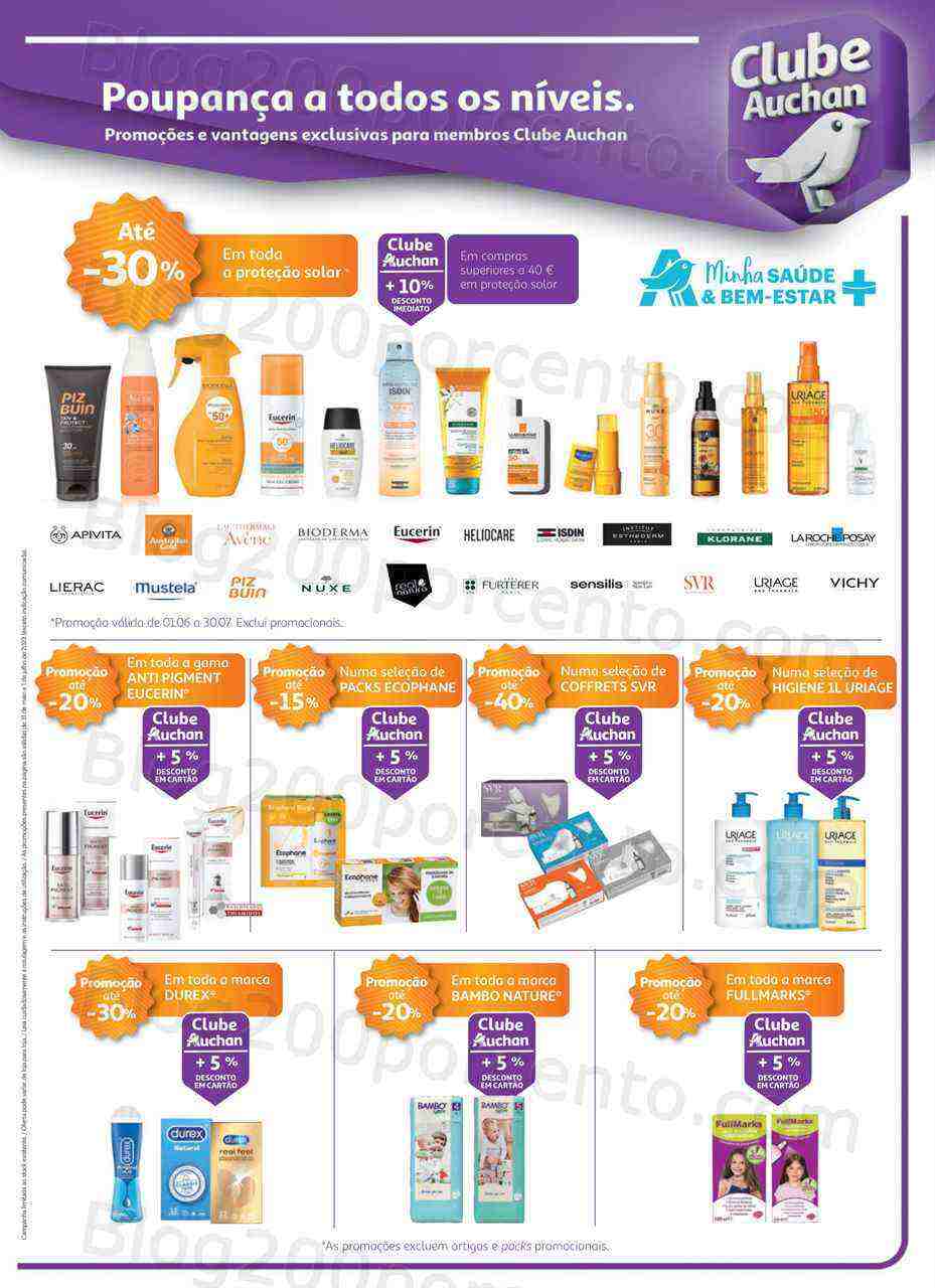 Antevisão Folheto AUCHAN Saúde e Bem Estar Promoções de 3 junho a 3 junho