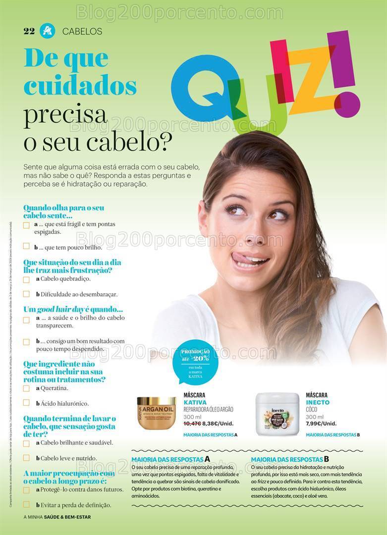 Antevisão Folheto AUCHAN Saúde e Bem Estar Promoções de 2 a 31 março