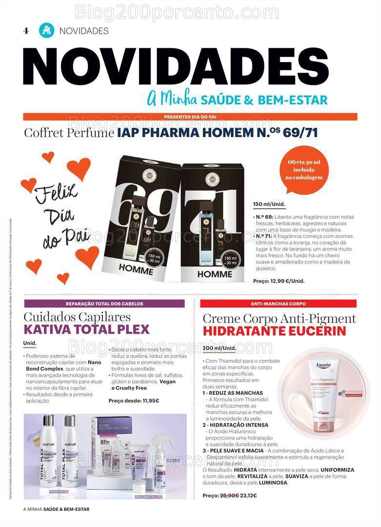 Antevisão Folheto AUCHAN Saúde e Bem Estar Promoções de 2 a 31 março