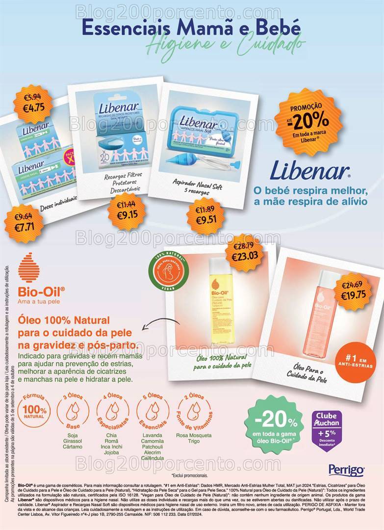 Antevisão Folheto AUCHAN Saúde e Bem-Estar Promoções de 5 setembro a 4 outubro