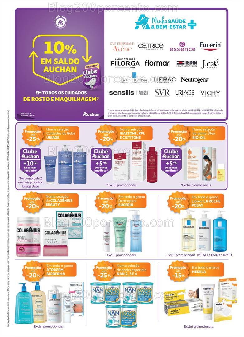 Antevisão Folheto AUCHAN Saúde e Bem-Estar Promoções de 5 setembro a 4 outubro