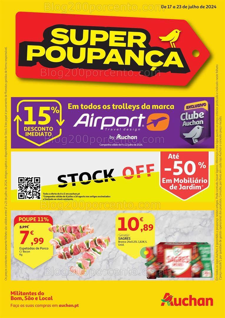 Antevisão Folheto AUCHAN Promoções de 17 a 23 julho