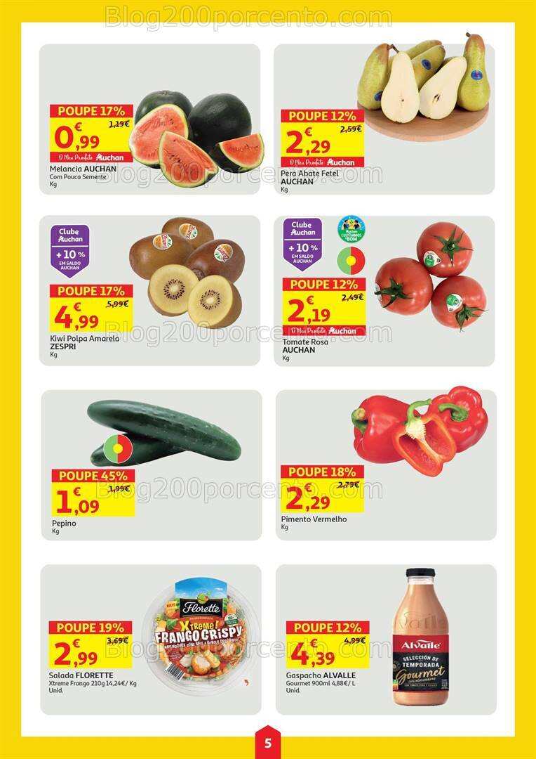 Antevisão Folheto AUCHAN Promoções de 17 a 23 julho