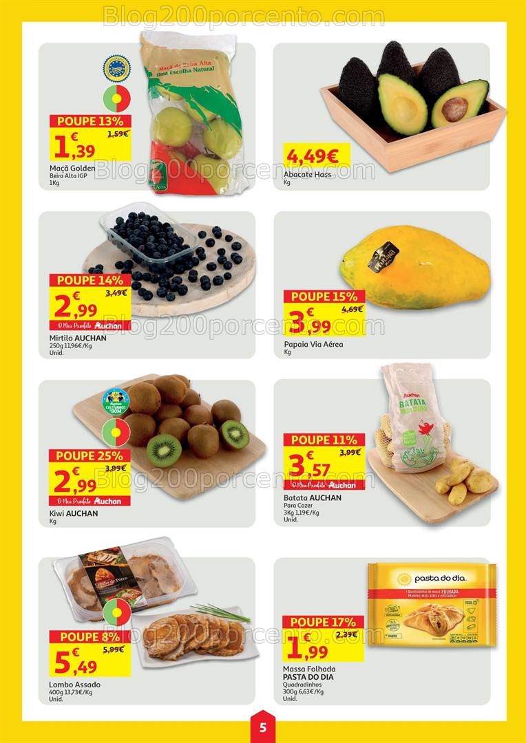 Antevisão Folheto AUCHAN Super Poupança Promoções de 5 a 11 fevereiro