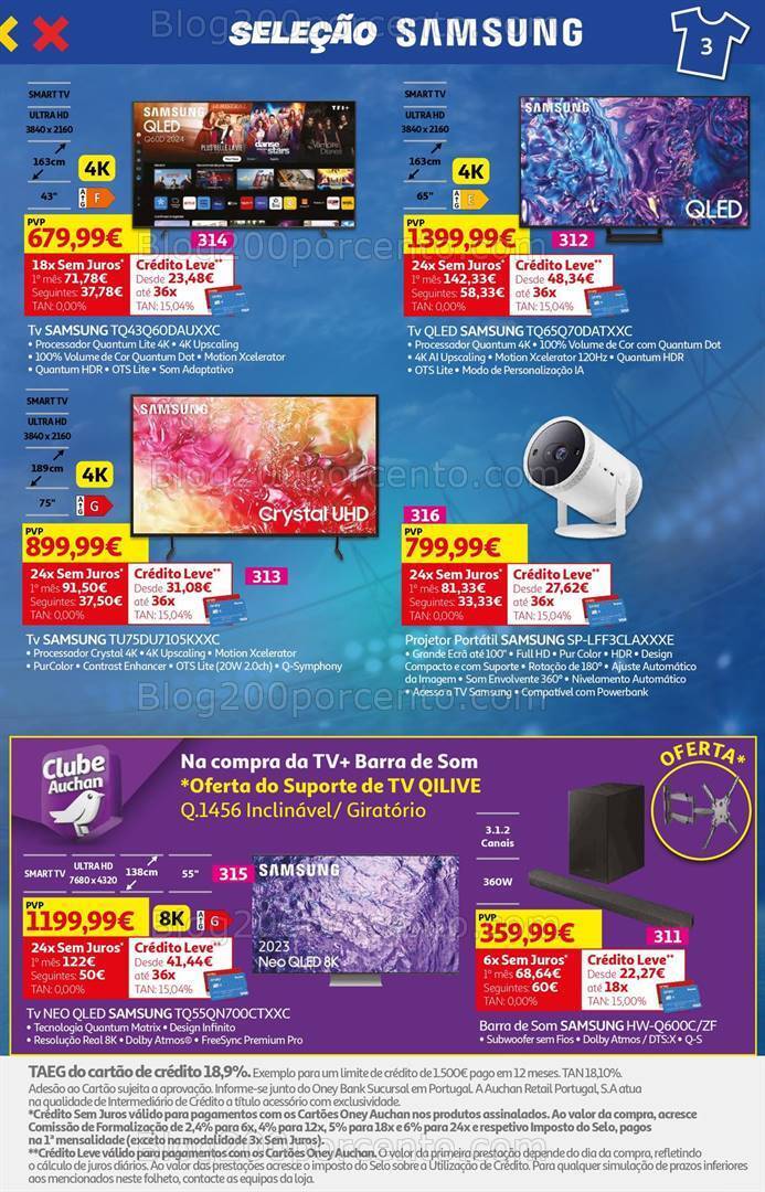 Antevisão Folheto AUCHAN Tecnologia Promoções de 31 maio a 18 junho
