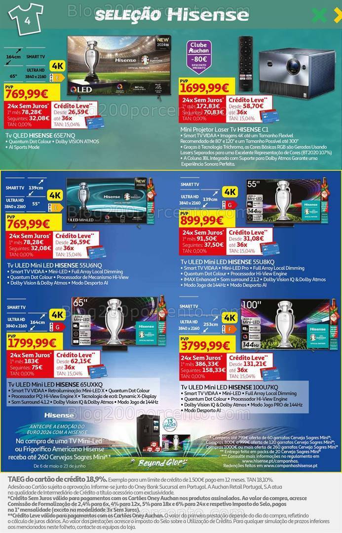 Antevisão Folheto AUCHAN Tecnologia Promoções de 31 maio a 18 junho