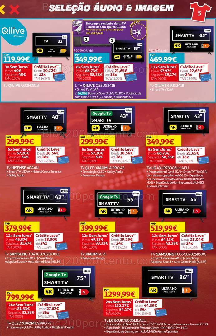 Antevisão Folheto AUCHAN Tecnologia Promoções de 31 maio a 18 junho