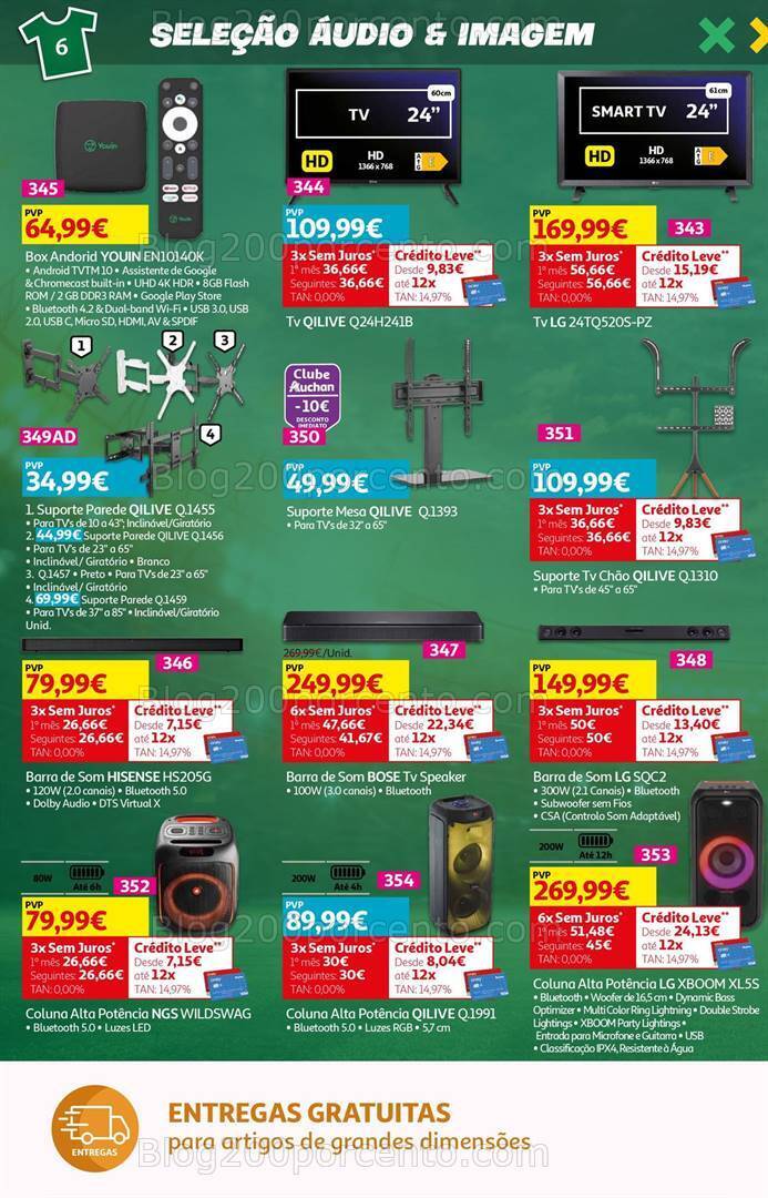 Antevisão Folheto AUCHAN Tecnologia Promoções de 31 maio a 18 junho