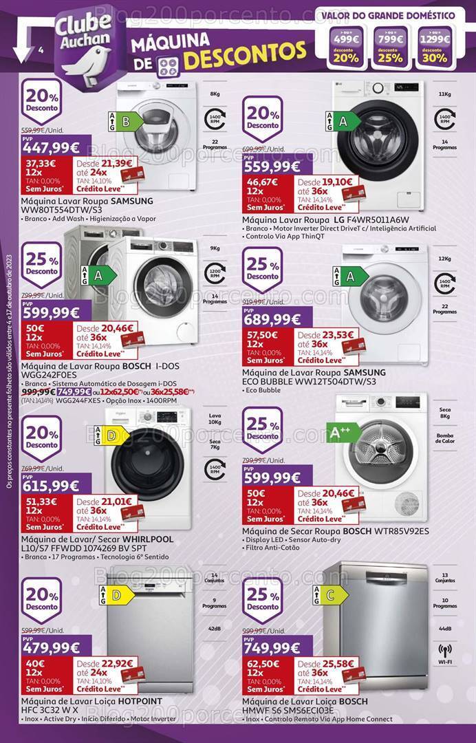Antevisão Folheto AUCHAN Tecnologia Promoções de 4 a 17 outubro